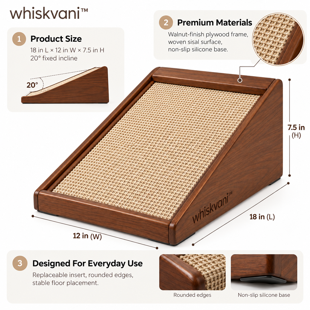 whiskvani™ Incline Scratch Board