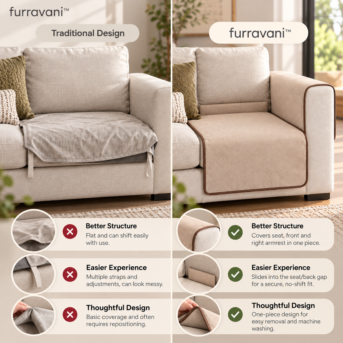 whiskvani™ Corner Seat Cover