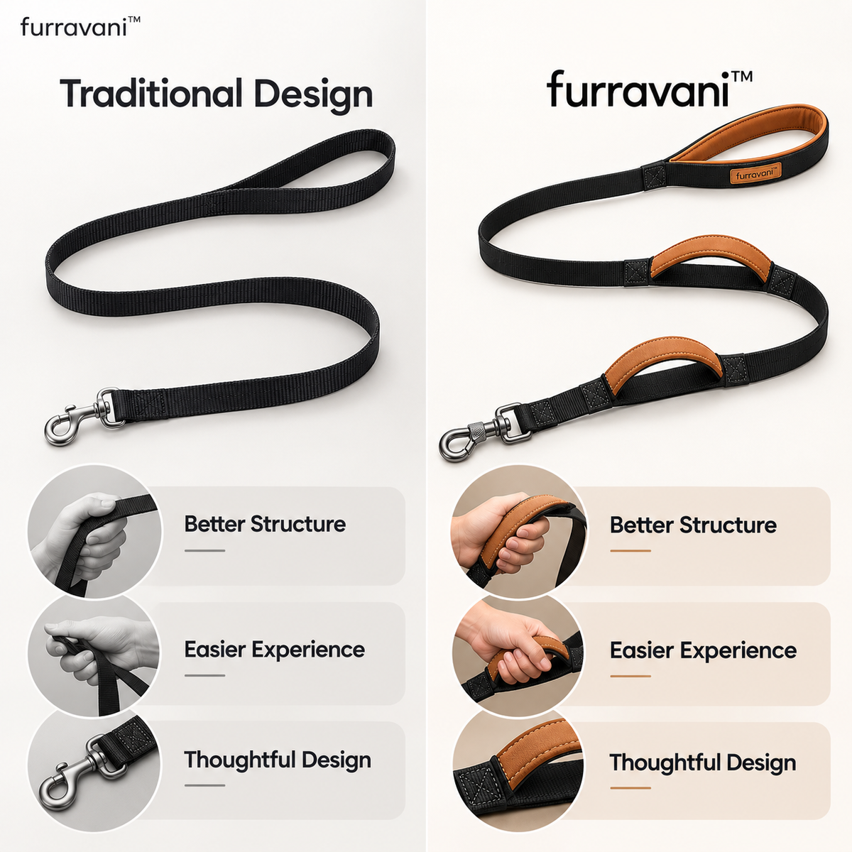 whiskvani™ Multi Grip Leash