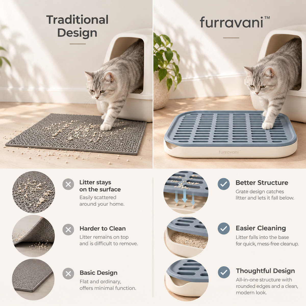whiskvani™ Litter Landing Tray