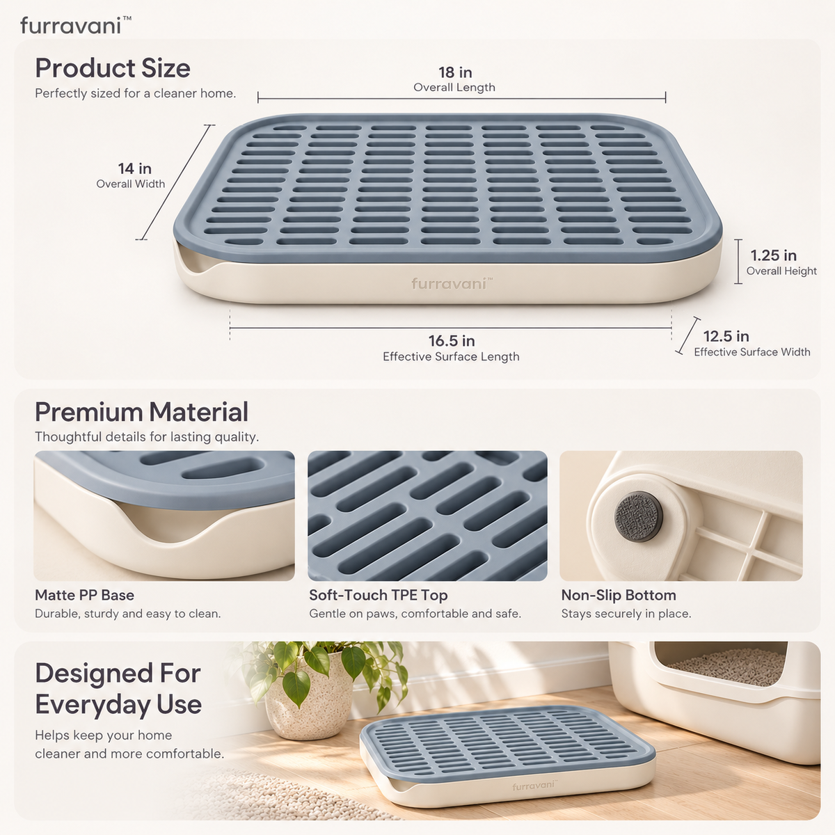 whiskvani™ Litter Landing Tray