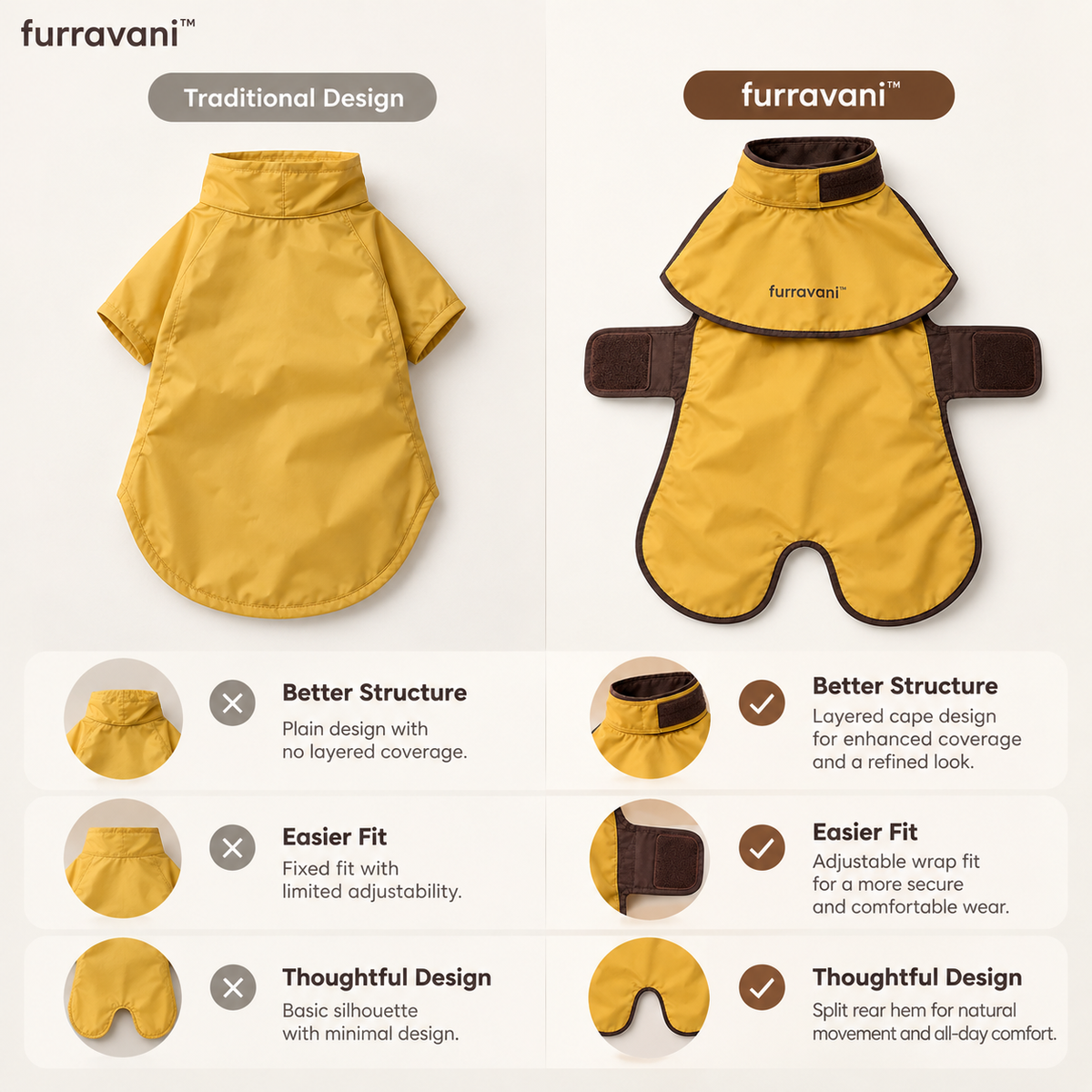 whiskvani™ Layered Rain Cape